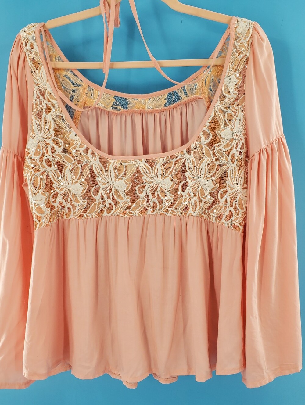 Soieblu pink kimono sleeve blouse M - Picture 10 of 12